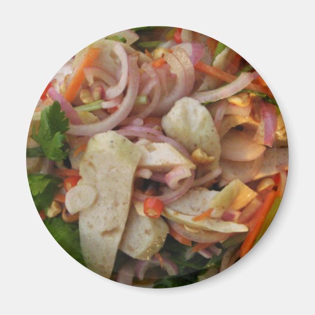 Thai Spicy Sause Salad ... Asian Street Food Magnet (Framsidan)