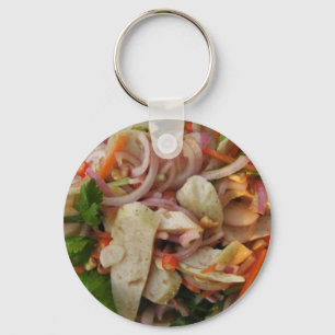 Thai Spicy Sause Salad ... Asian Street Food Nyckelring