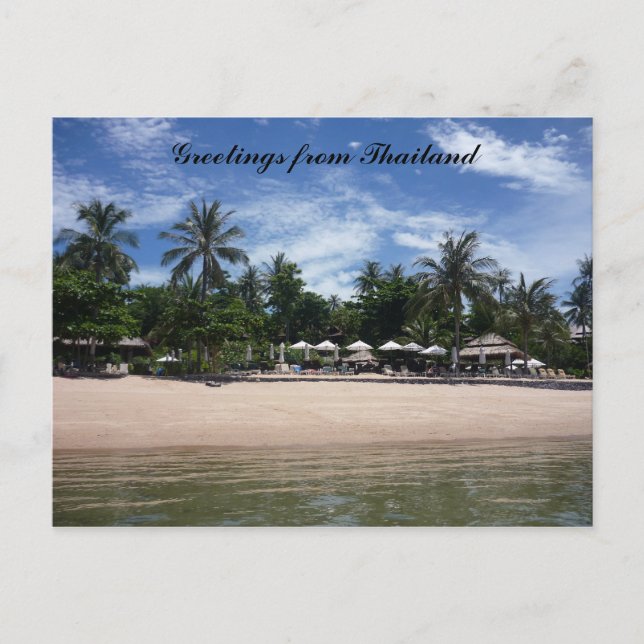 thai-stranden hälsning vykort (Framsida)