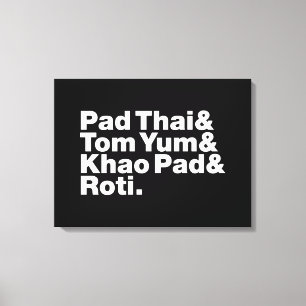 Thai Street Food Canvastryck