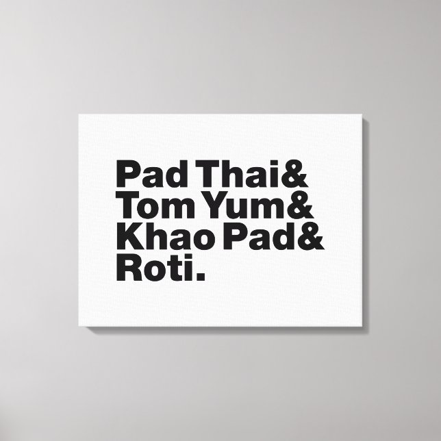 Thai Street Food Canvastryck (Framsida)