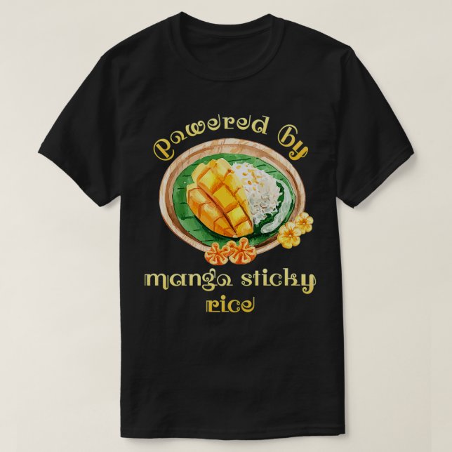 Thai Street Food Kärlek med Mango Sticky Ris T Shirt (Design framsida)
