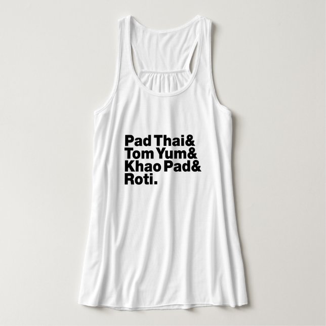 Thai Street Food Linne Med Racerback (Design framsida)