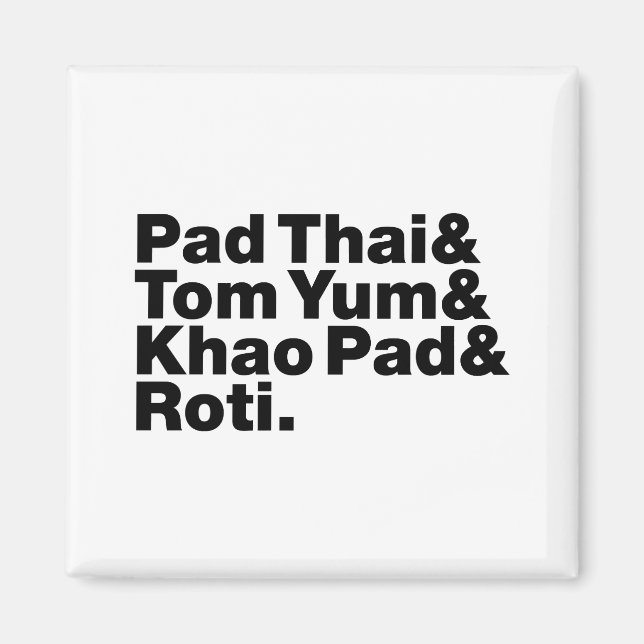 Thai Street Food Magnet (Framsidan)