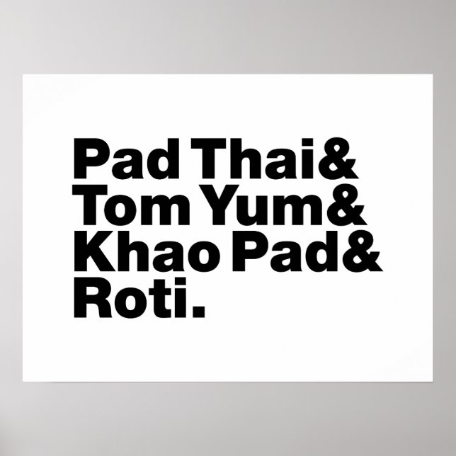 Thai Street Food Poster (Framsidan)
