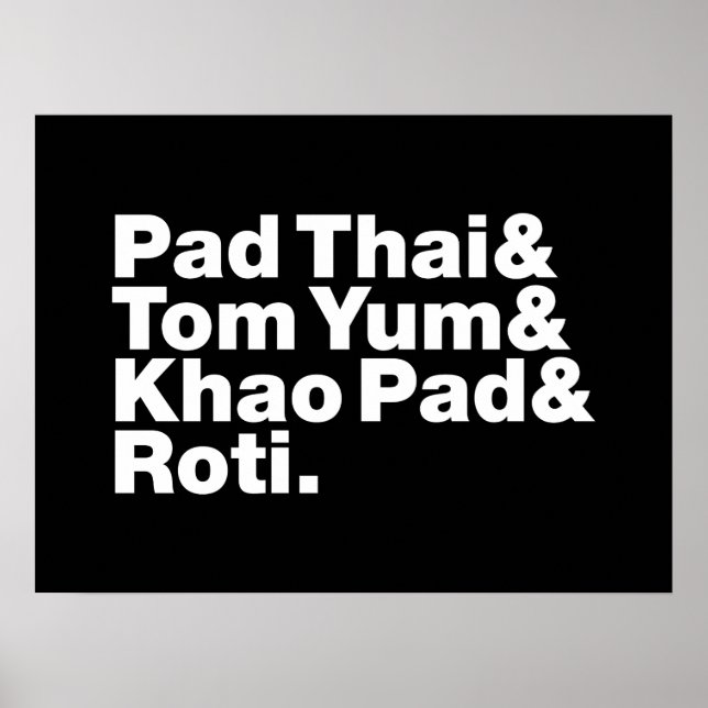 Thai Street Food Poster (Framsidan)
