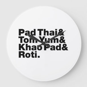 Thai Street Food Stor Klocka
