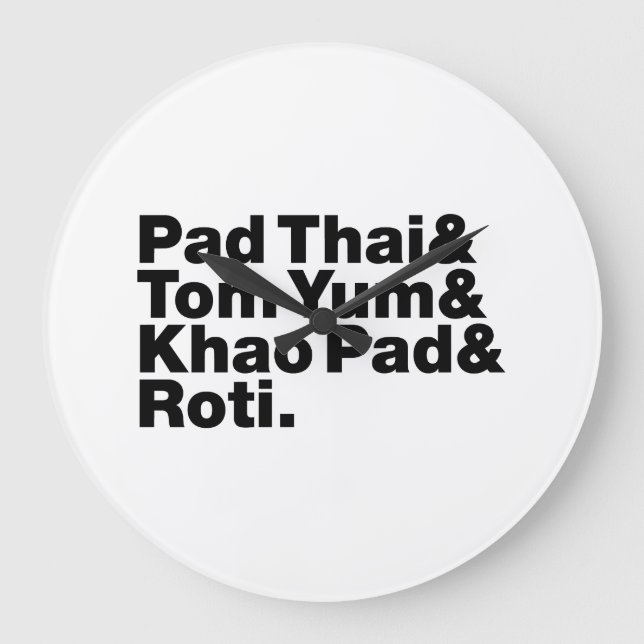 Thai Street Food Stor Klocka (Framsida)