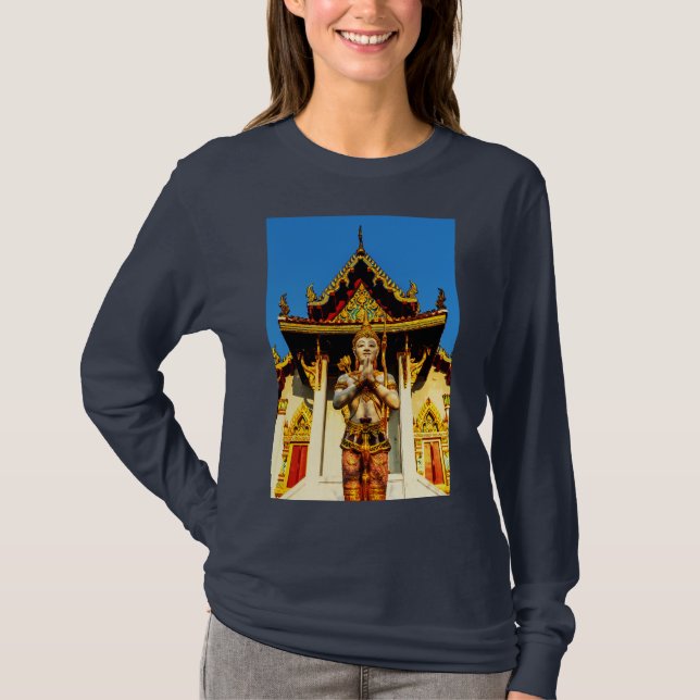 Thai Temple och Buddha 1102 T Shirt (Framsida)