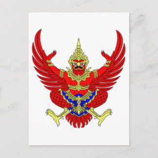THAI THAILAND JACKAR ARM EMBLEM FLAGGA VYKORT