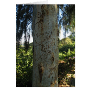 Thai Träd Graffiti Card Hälsningskort