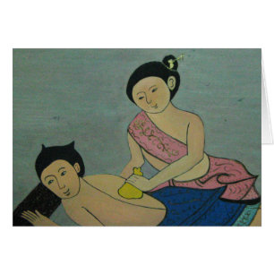 Thai Traditional Massage Card Hälsningskort