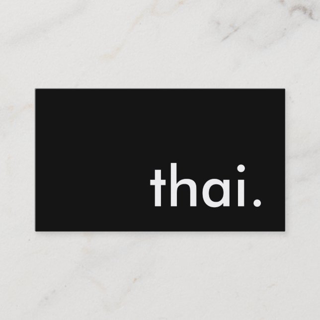thai. visitkort (Framsida)