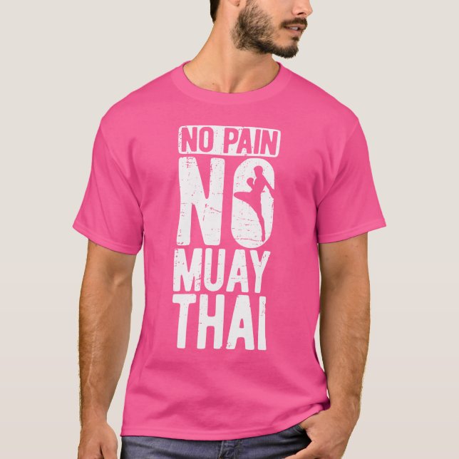 Thaiboxing Muay Thai T Shirt (Framsida)