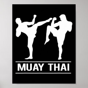 Thaiboxning Kickboxning Mma Fighters Muay Thai Poster