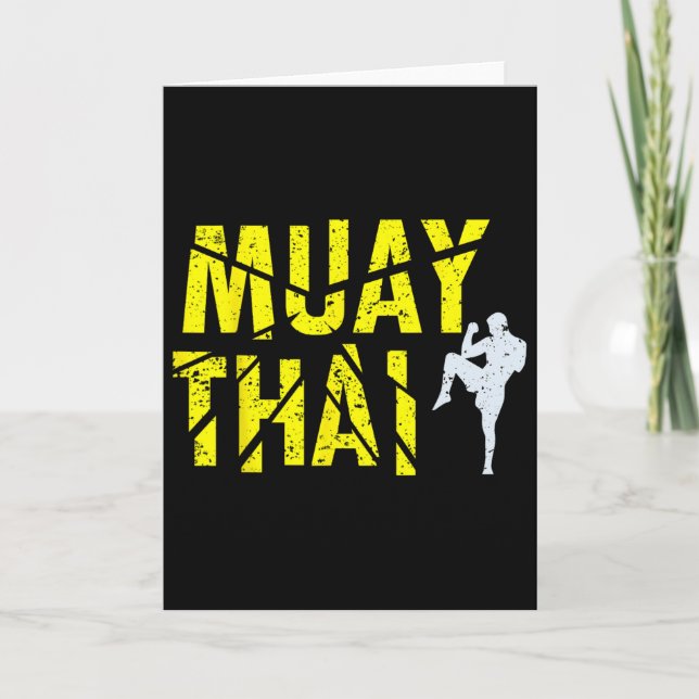 Thaiboxning - Muay Thai Boxare Kickboxning  Kort (Framsida)