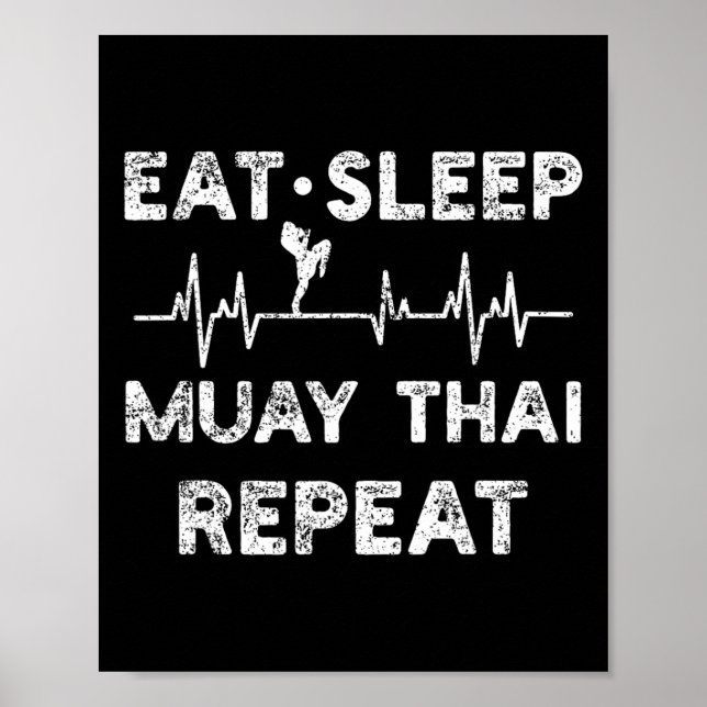 Thaiboxning Muay Thai Kickboxning  Poster (Framsidan)