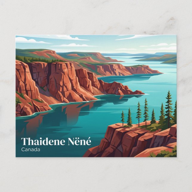 Thaidene Nëné Nationalparkreservat Kanada Vykort (Framsida)