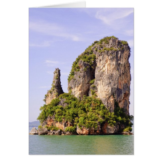 Thailand, Andaman Sea. Ao Phang Nga-öarna Hälsningskort (Framsidan)