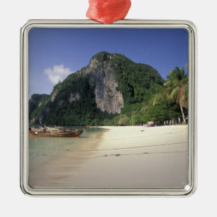 Thailand, Andaman Sea, Ko Phi Phi Island, Beach Julgransprydnad Metall