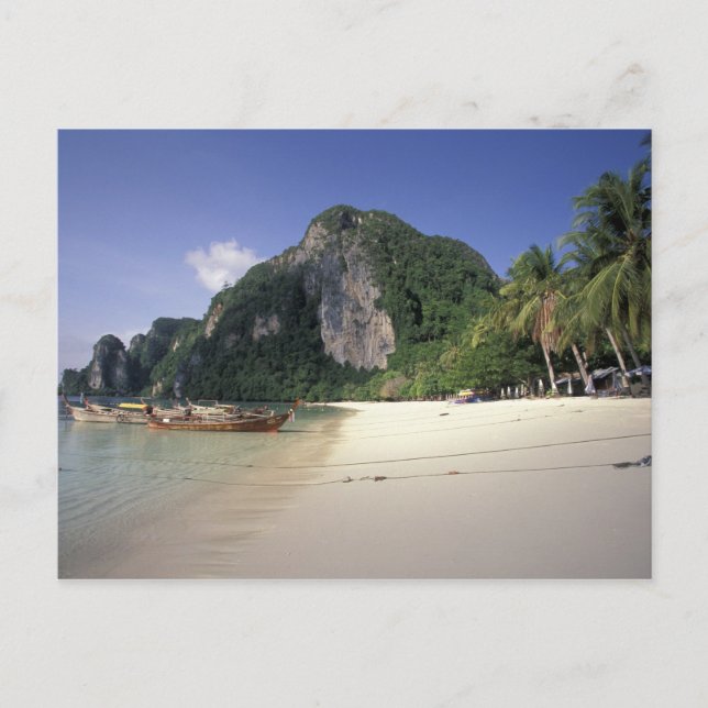 Thailand, Andaman Sea, Ko Phi Phi Island, Beach Vykort (Framsida)