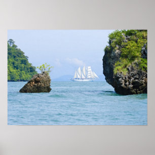 Thailand, Andaman Sea. Stjärnfanumerisk frakt 2 Poster