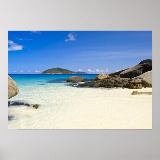 Thailand, Andamanska havet. Ko Miang-ön Similan Poster (Framsidan)