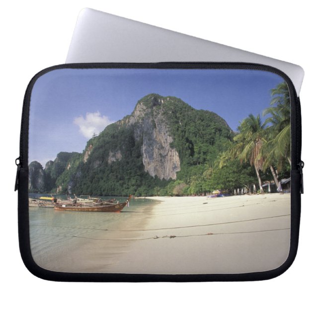 Thailand, Andamanska havet, Ko Phi Phi-ön, Strand Laptop Sleeve (Framsidan)