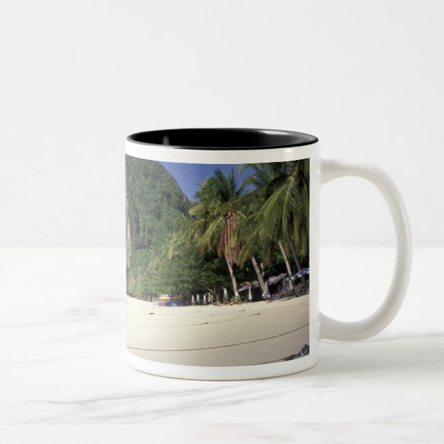 Thailand, Andamanska havet, Ko Phi Phi-ön, Strand Två-Tonad Mugg (Höger)