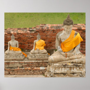 Thailand, Ayutthaya. Stadgar för sitta budgetar Poster