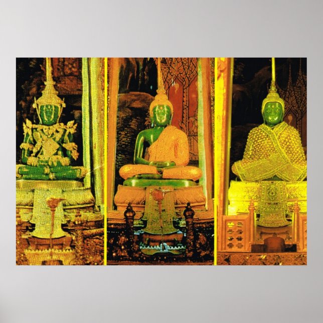 Thailand, Bangkok, Emerald Buddha Poster (Framsidan)