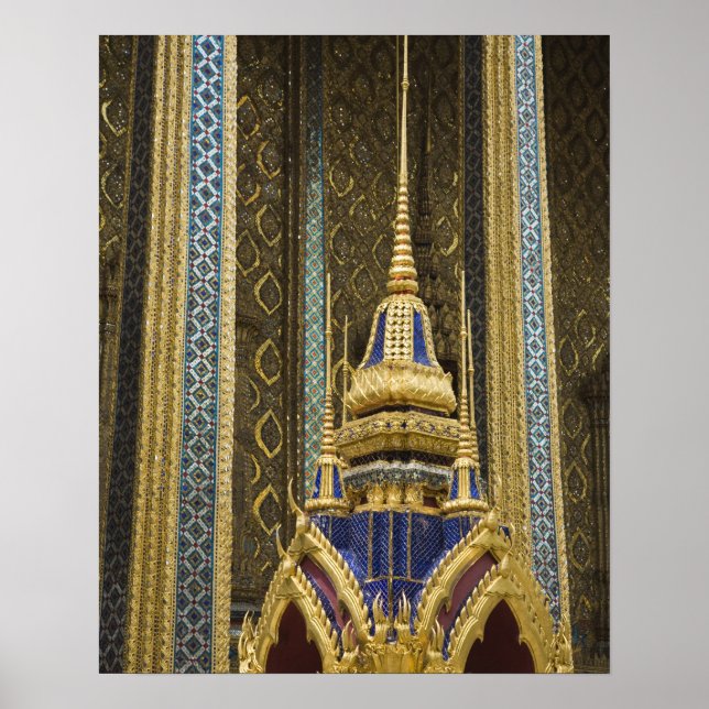 Thailand, Bangkok. Information om prydnadsföremål Poster (Framsidan)