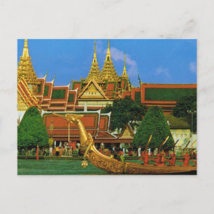 Thailand, Bangkok Royal barge Vykort