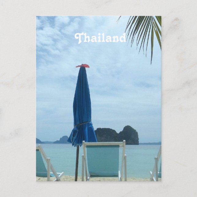 Thailand Beach Vykort (Framsida)