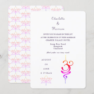 Thailand Bröllop-destination Inbjudningar