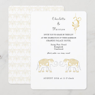 Thailand Bröllop-destination Inbjudningar