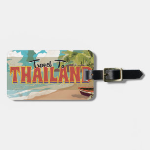Thailand Bröllopsresa affisch Bagagebricka