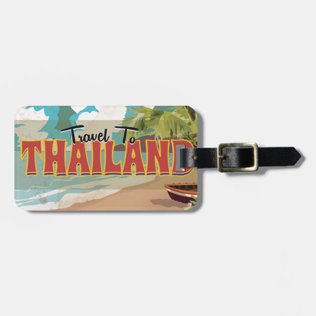 Thailand Bröllopsresa affisch Bagagebricka (Horisontell Framsida)