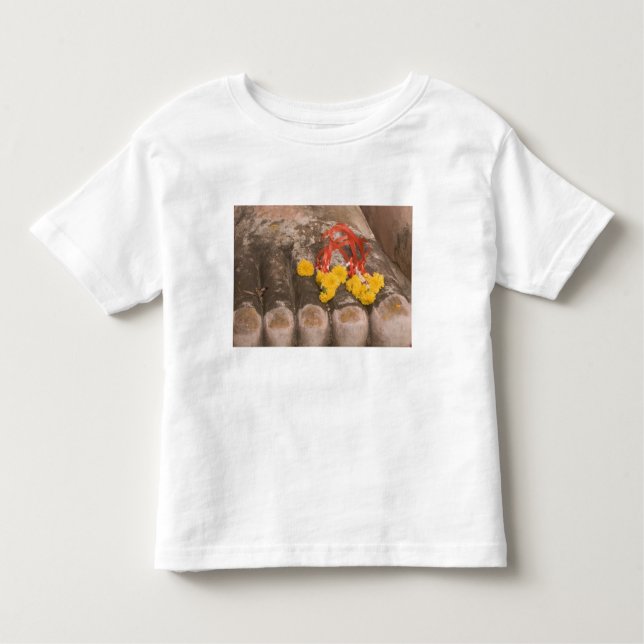 Thailand, Buddhas fötter och Marigold-erbjudande T Shirt (Framsida)