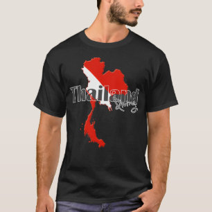 Thailand Diver Flagga Karta T Shirt
