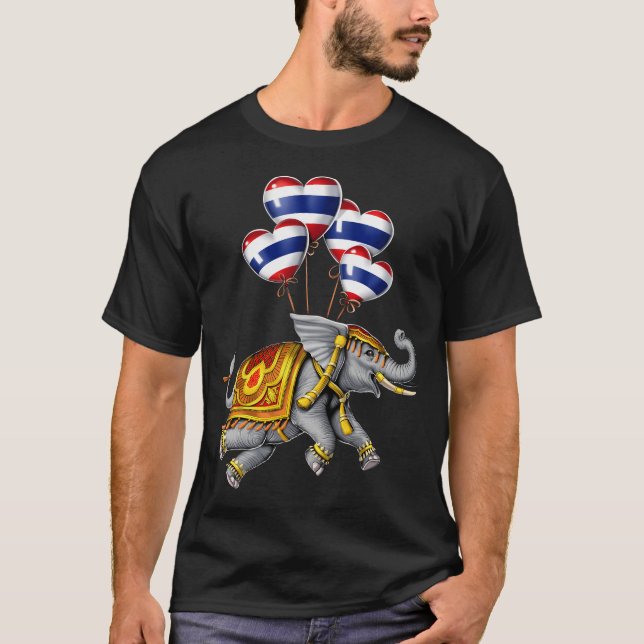 Thailand Elefant T Shirt (Framsida)