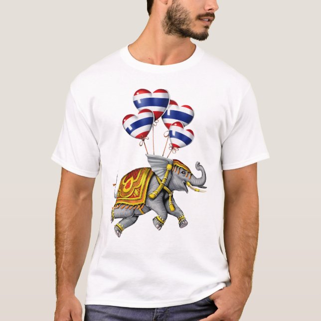 Thailand Elephant T Shirt (Framsida)