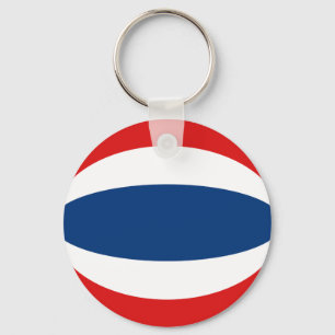 Thailand Fisheye Flagga Keychain Nyckelring