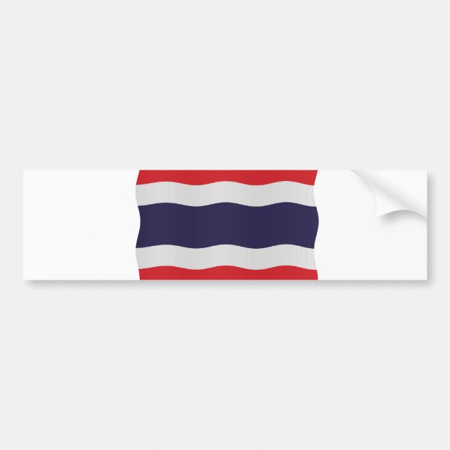 Thailand flag bildekal (Framsidan)