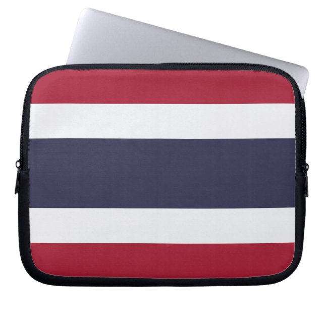 Thailand Flag Laptop Sleeve (Framsidan)