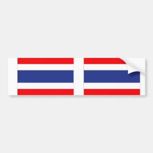Thailand Flagga Bildekal