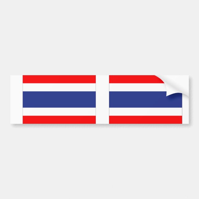 Thailand Flagga Bildekal (Framsidan)