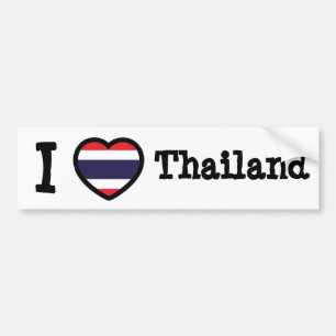 Thailand Flagga Bildekal