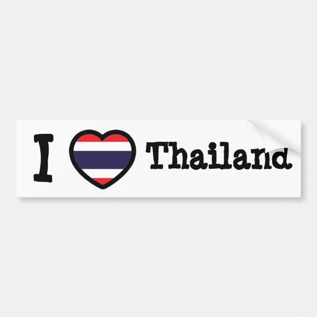 Thailand Flagga Bildekal (Framsidan)