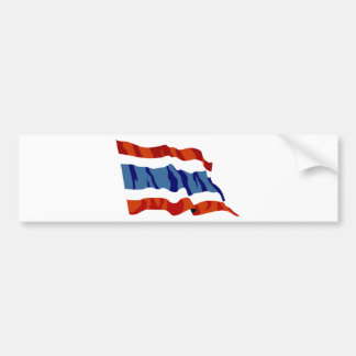 thailand flagga bildekal